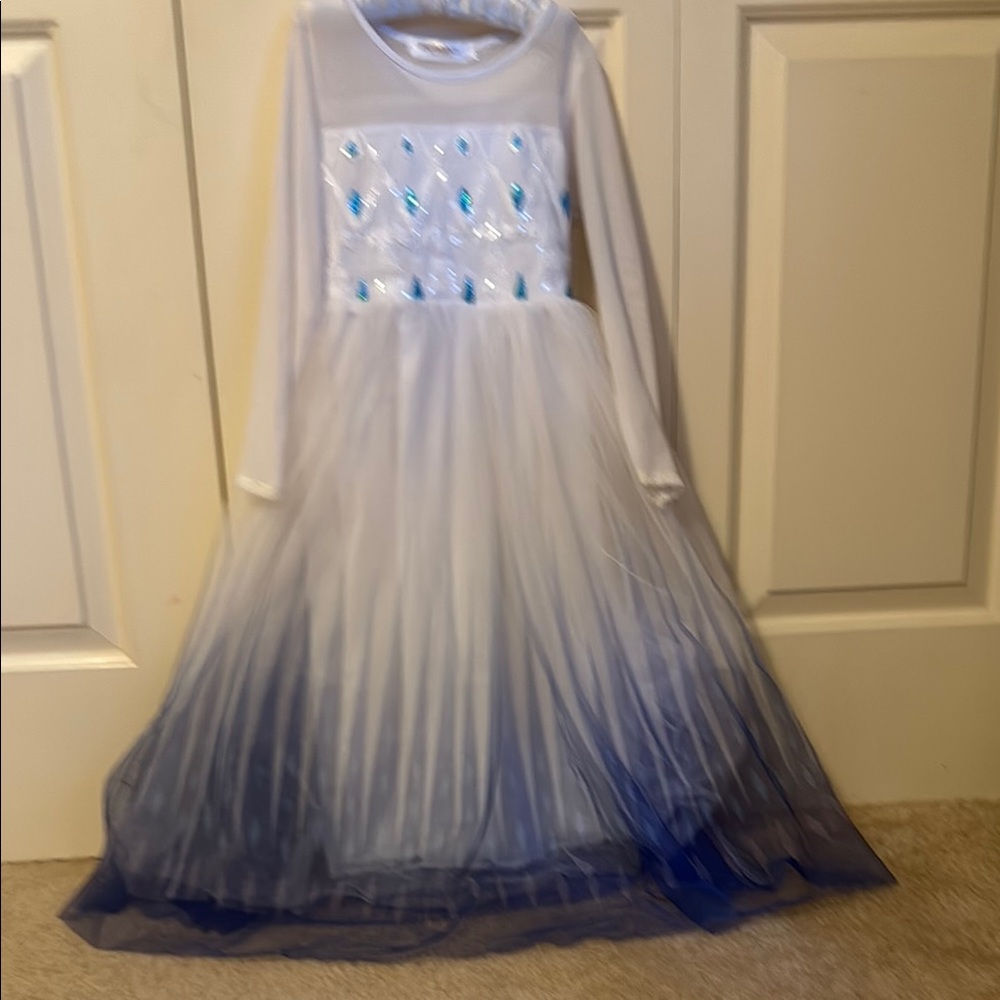Elsa (Frozen) Ethereal White and Blue Dress